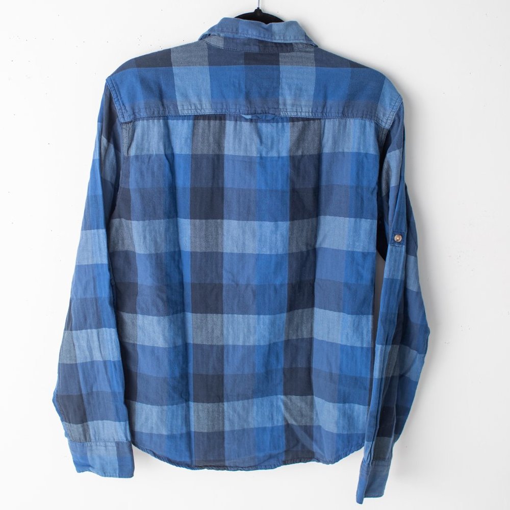 Urban Pipeline Blue Plaid Men's Long Sleeve Shirt Size Small - Picture 7 of 9